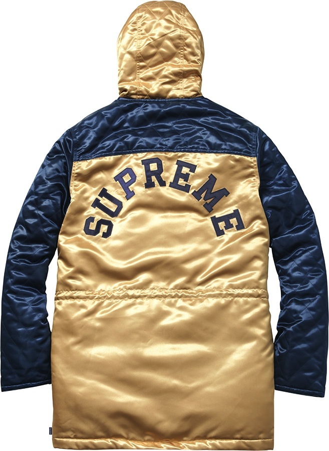 Quilted Satin Sideline Parka view 3